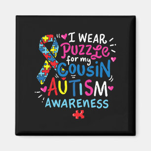 Imán Autism Awareness Cousin Gift Tee