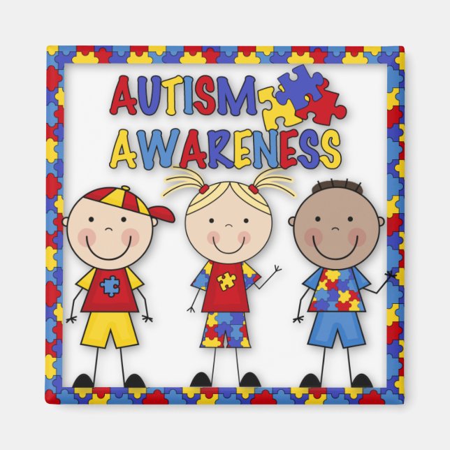 Imán Autism Awareness Fridge Magnet (Frente)