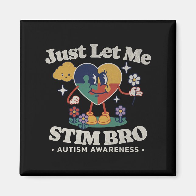 Imán Autism Awareness Support Stimming Cute Butterfl (Frente)