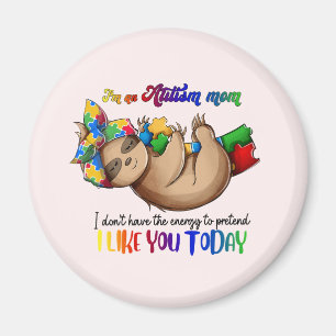 Imán Autism Mom - Sloth