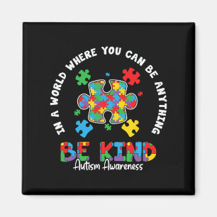Imán Autismo Amor Acepta Apoyar El Autismo Autista Awar