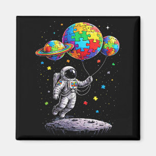 Imán autismo astronauta globo conciencia del autismo es