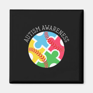 Imán Autismo Conciencia Autismo Apoyo al Béisbol