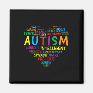 Imán Autismo Conciencia Autismo Autismo Autismo Corazón