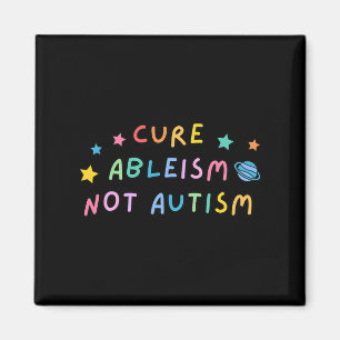 Imán Autismo Conciencia Curar Ableísmo No Autismo