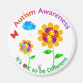 Imán Autismo Conciencia Girasol