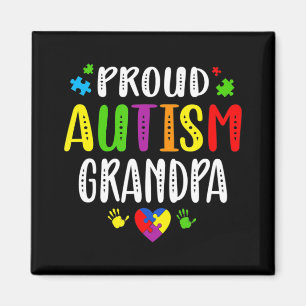 Imán Autismo Conciencia Orgulloso Autismo Abuelo Mano C