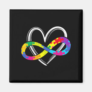 Imán Autismo Concienciación Apoyo Infinito Amor Puzzl
