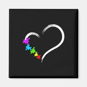 Imán Autismo Corazón Conciencia Amor Rompecabezas Autis