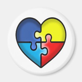 Imán Autismo Corazón de conciencia