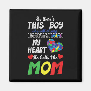 Imán Autismo De Hijo Autista De Mi Madre Corazón