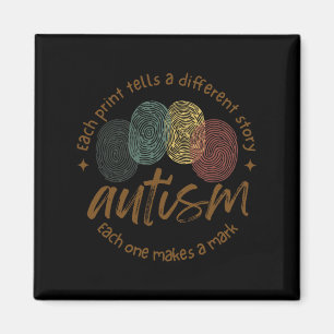 Imán Autismo De Huellas Digitales Cada Impresión Dice U