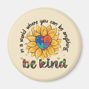 Imán Autismo El Girasol Ser Amable