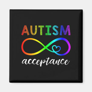 Imán Autismo - Infinidad roja en lugar de infinito - Ac