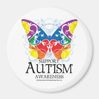 Imán Autismo mariposa