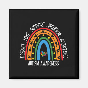 Imán Autismo Mujeres Hombres Respetan Amor Apoyan El Au