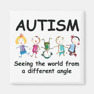 Imán Autismo.ver el mundo desde un ángulo diferente