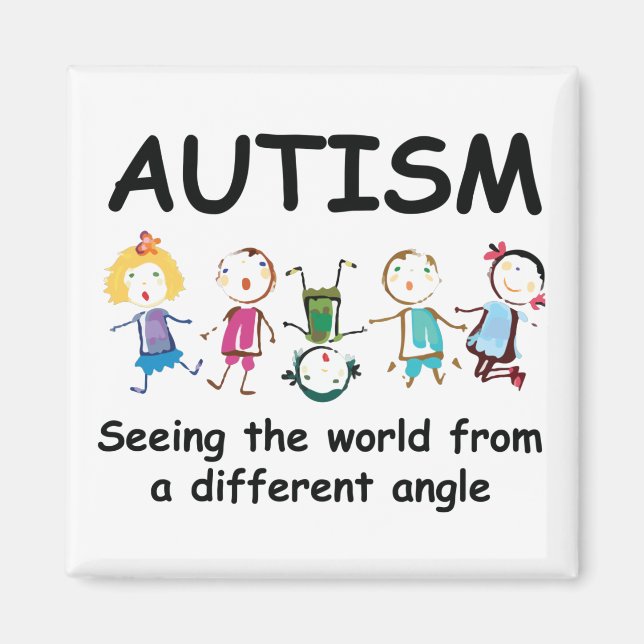 Imán Autismo.ver el mundo desde un ángulo diferente (Frente)