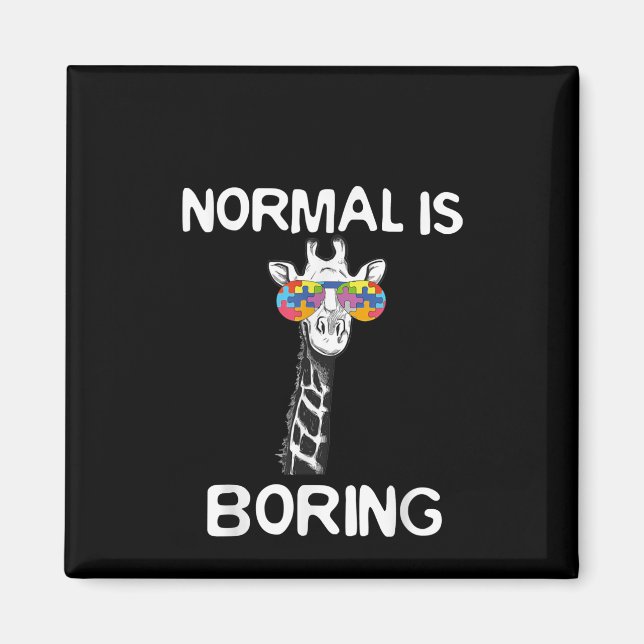 Imán Autista | Normal Es Borrador Pieza De Rompecabezas (Frente)