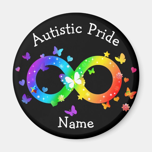 Imán Autistic Pride Infinity Symbol (Frente)