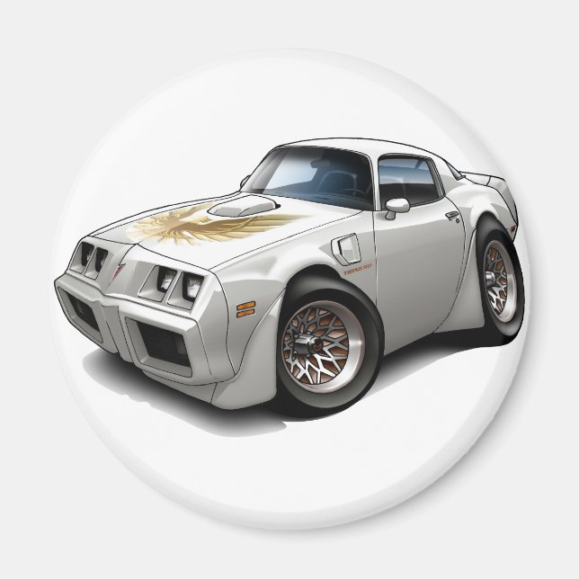 Imán Auto blanco Trans Am 1979-81 (Frente)