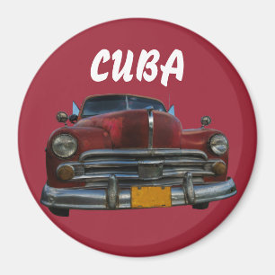 Imán Auto clásico americano en Vinales, Cuba