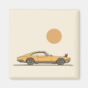 Imán Auto clásico de Jaguar