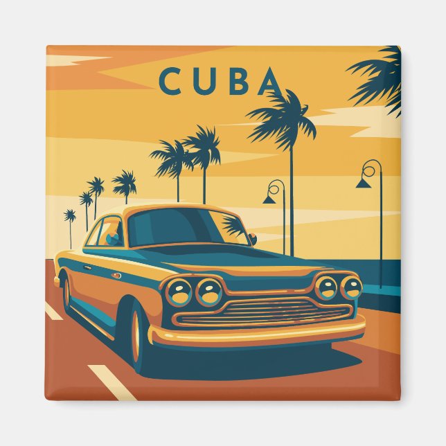 Imán Auto de Cuba (Frente)
