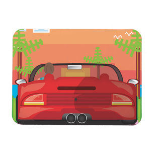 Imán Auto deportivo de arcade de los 80