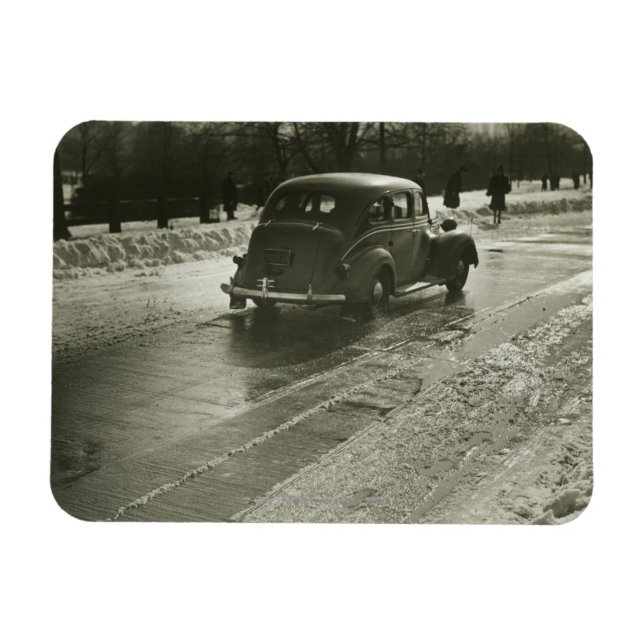 Imán Auto en la carretera (Horizontal)