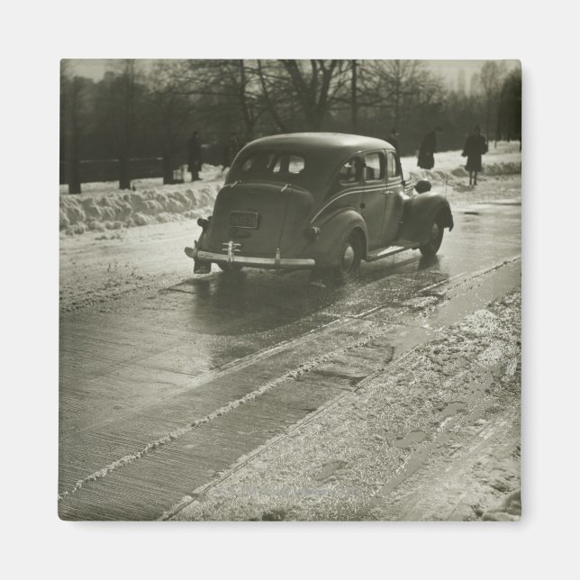 Imán Auto en la carretera (Frente)