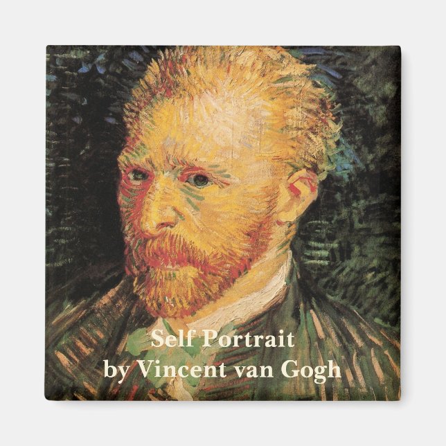 Imán Auto retrato de Vincent van Gogh, Bella Artes de l (Frente)