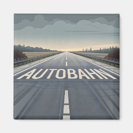 Imán Autobahn Infinite Road Perspective Art