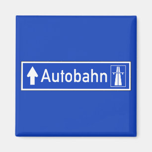 Imán Autobahn, señal de tráfico, Alemania