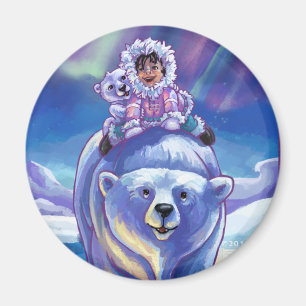 Imán Autobús de oso polar
