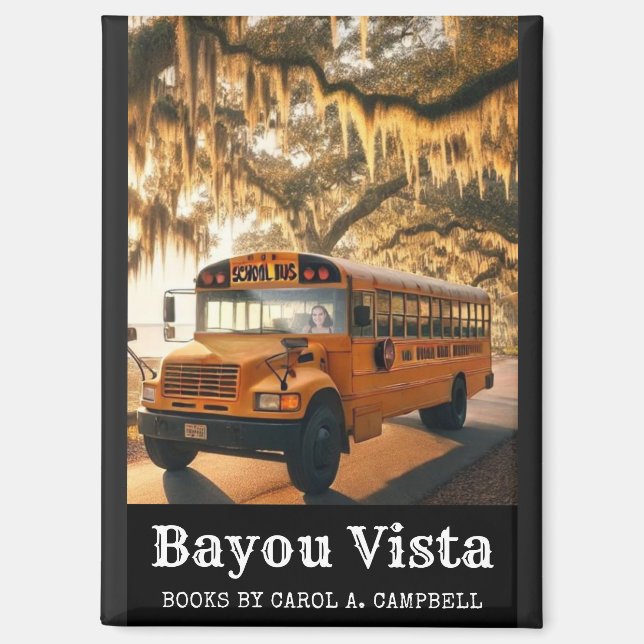 Imán Autobús Escolar Bayou Vista – Colección Southern P (Anverso)