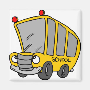 Imán Autobús escolar de Silly