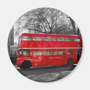 Imán Autobús rojo de Londres Routemaster