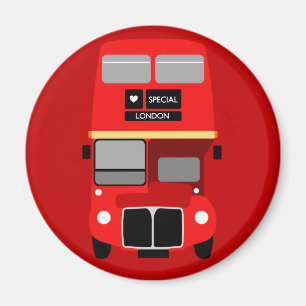 Imán Autobús Routemaster de doble decker rojo de Londr