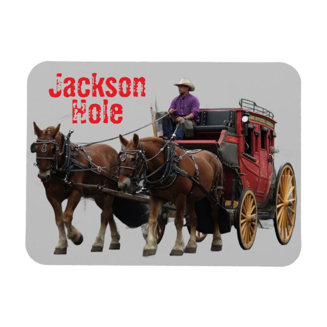 Imán Autocar Jackson Hole Wyoming (Horizontal)