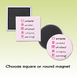 Imán Autoestima inspiradora rosa