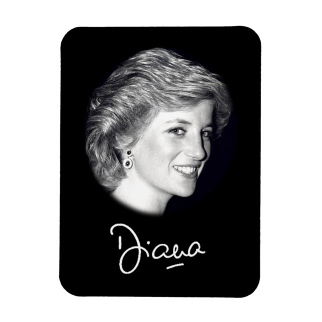 Imán autógrafo Princess Diana (Vertical)