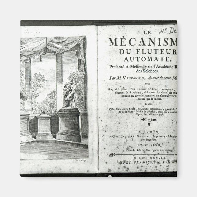 Imán Automatones, ilustracion de la pieza delantera (Frente)