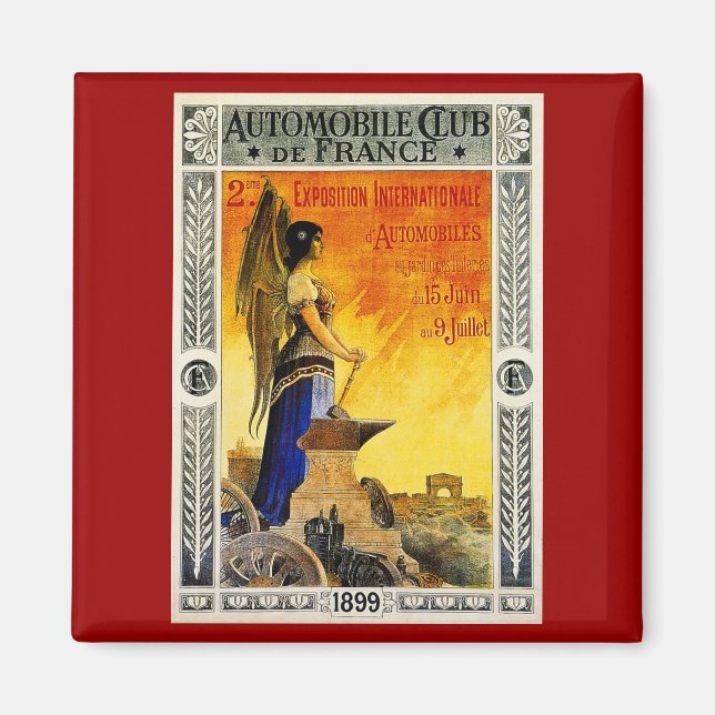 Imán Automobile Club de Francia 1899 (Frente)