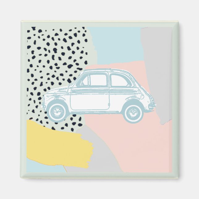 Imán Automóvil vintage (Frente)