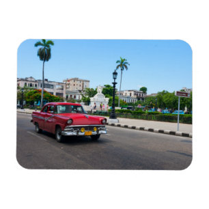 Imán Automóviles retro en la calle La Habana