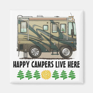 Imán Autophome Cute Happy Camper Big RV