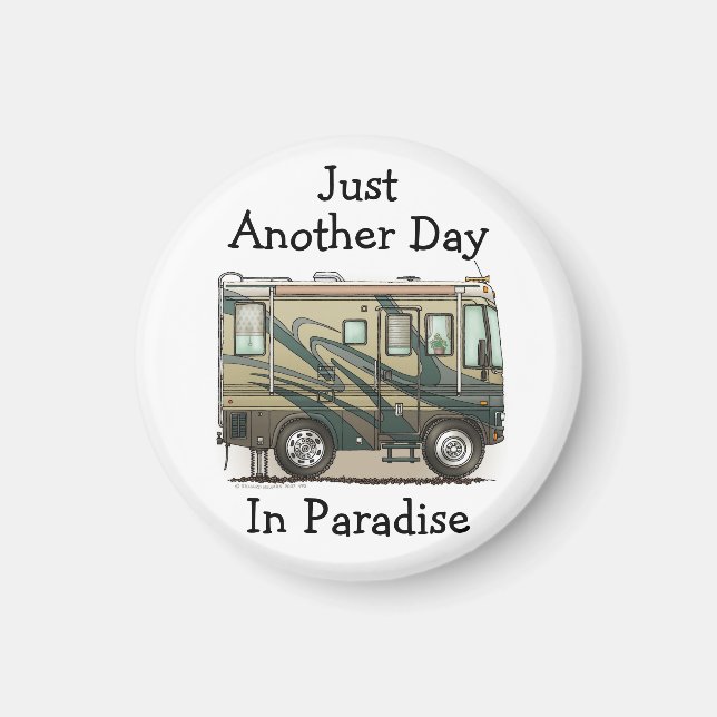 Imán Autophome Cute Happy Camper Big RV (Frente)