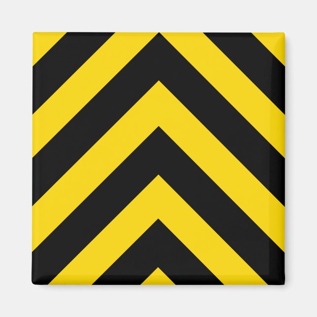 Imán Autopista Autopista Tráfico Bumble Bee Chevrons (Frente)