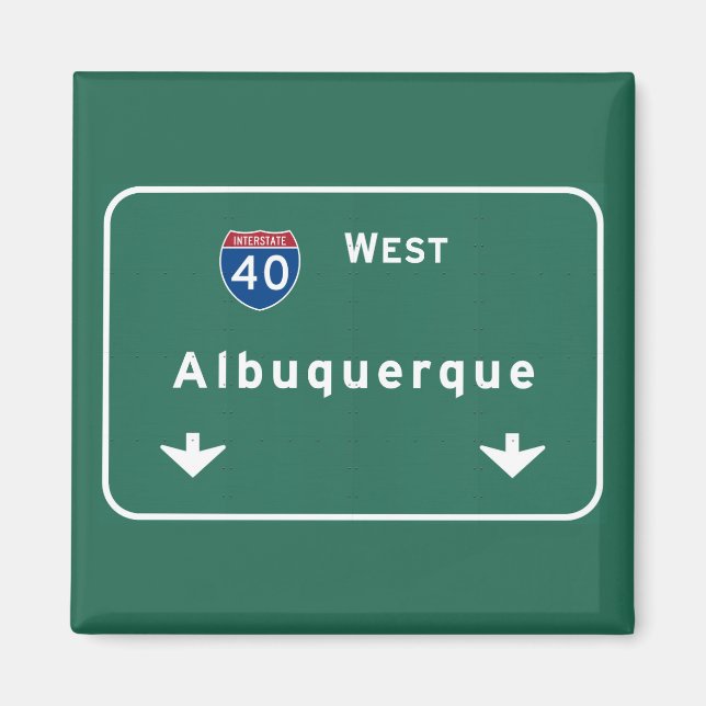Imán Autopista interestatal Albuquerque New Mexico nm: (Frente)